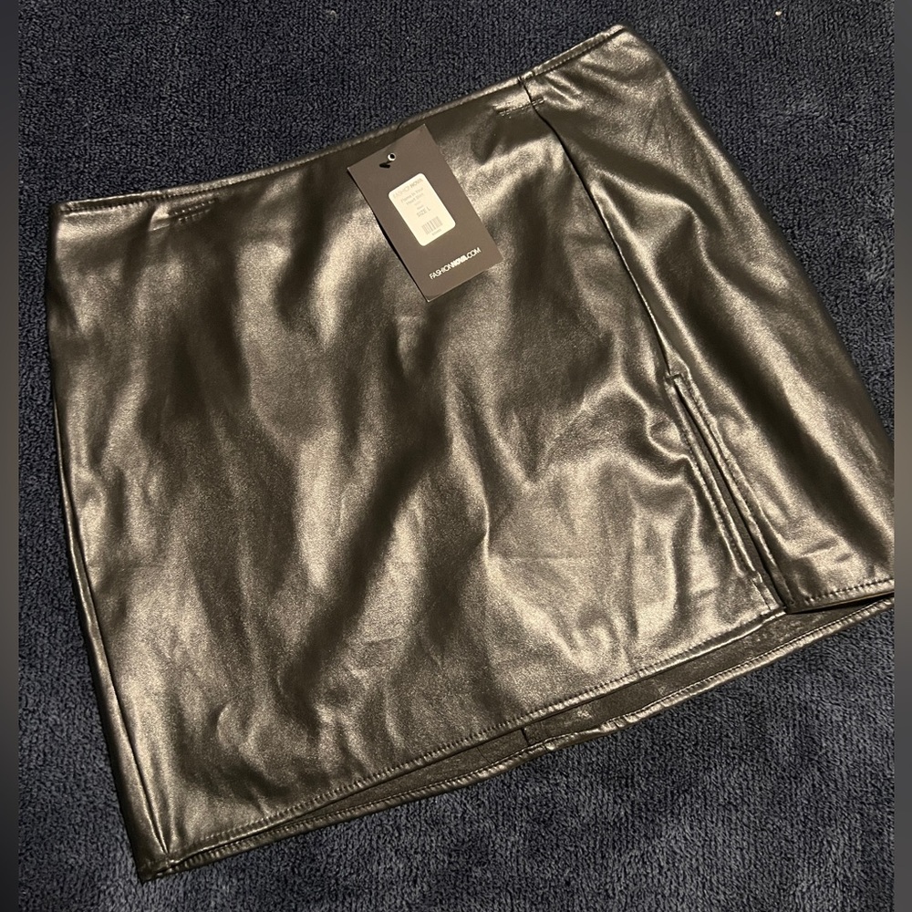 Fashion Nova Black Flame Skirt